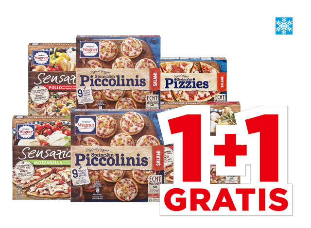 Alle Wagner Sensazione pizza’s, piccolinis of pizzies | Bekijk aanbieding