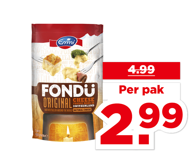 Emmi Zwitserse kaasfondue original | Bekijk aanbieding