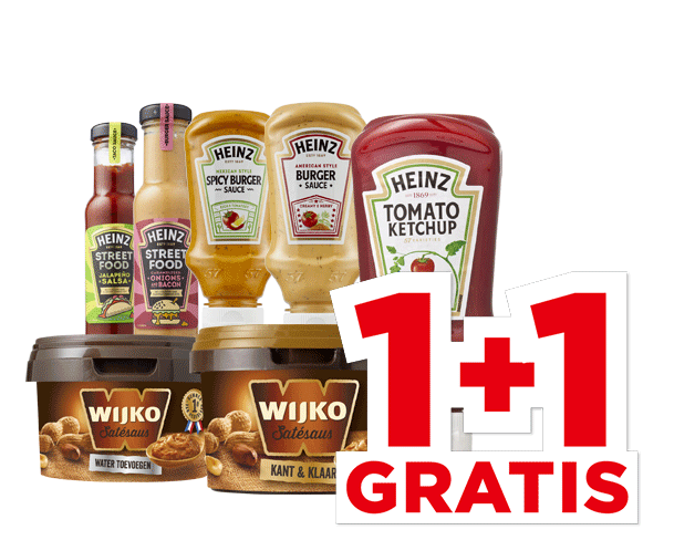 Heinz Snacksaus of Wijko Satésaus | Bekijk aanbieding