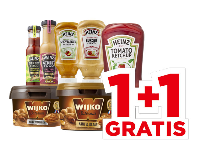 Heinz Snacksaus of Wijko Satésaus | Bekijk aanbieding