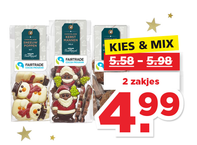 PLUS FeestMoment Kerst chocolade | Bekijk aanbieding