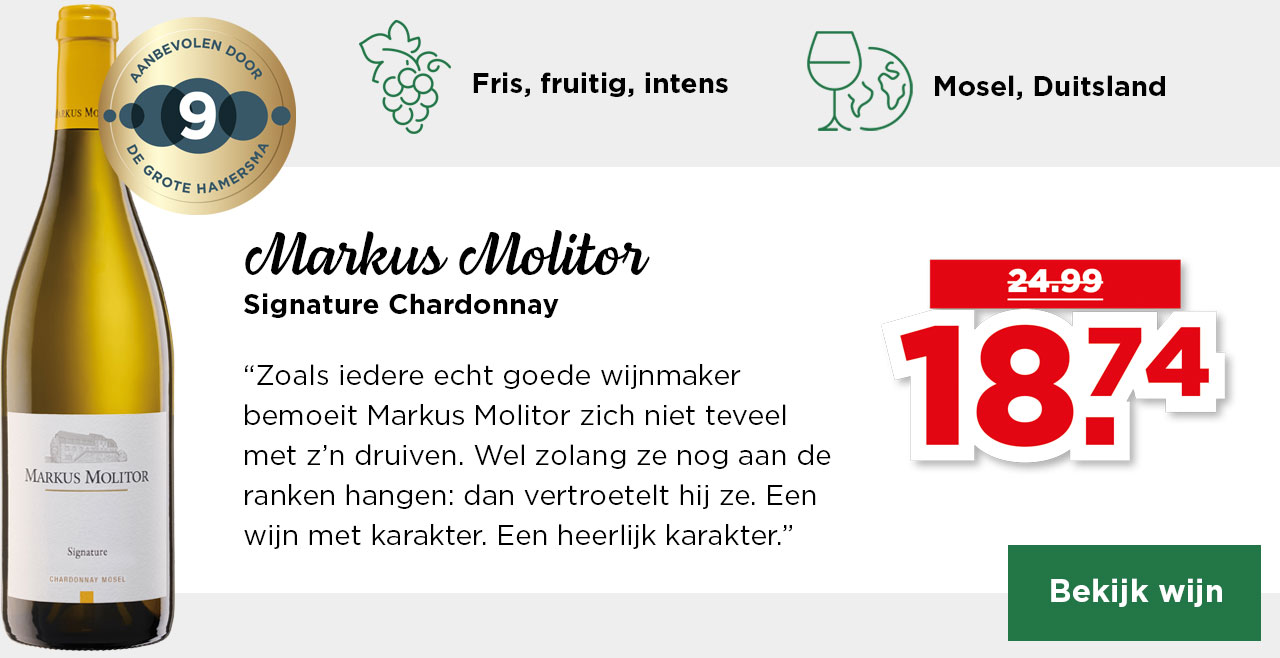 Markus Molitor | Signature Chardonnay | van 24.99 voor 18.74 | Bekijk wijn