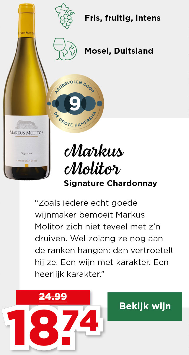 Markus Molitor | Signature Chardonnay | van 24.99 voor 18.74 | Bekijk wijn