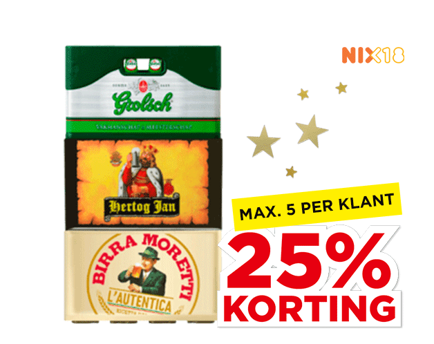 Grolsch, Hertog Jan of Birra Moretti Pils | Bekijk aanbieding