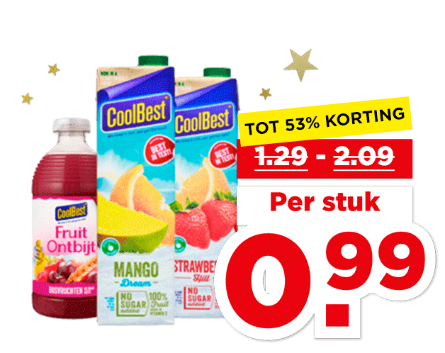 Coolbest Sap, smoothie of fruitontbijt | Bekijk aanbieding