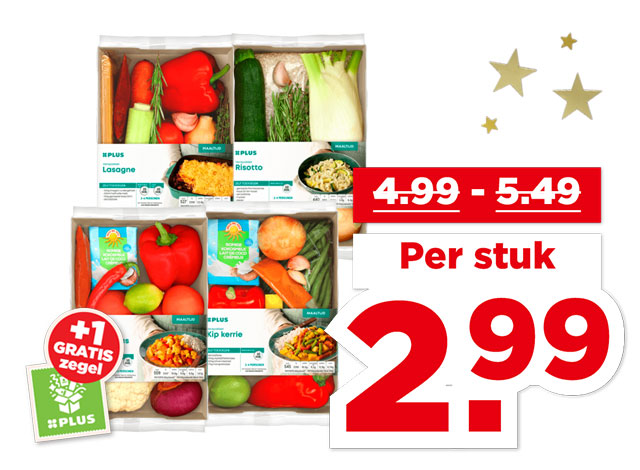 Alle PLUS Verspakketten maaltijd | Bekijk aanbieding