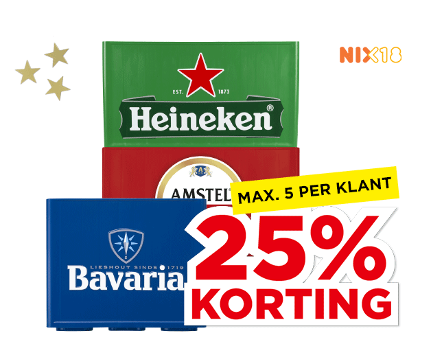 Heineken, Amstel of Bavaria Pils | Bekijk aanbieding