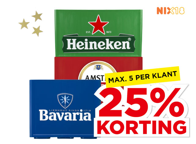 Heineken, Amstel of Bavaria Pils | Bekijk aanbieding
