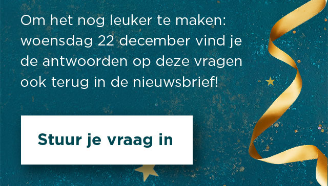 Kerst met Francesca | Stuur je vraag in