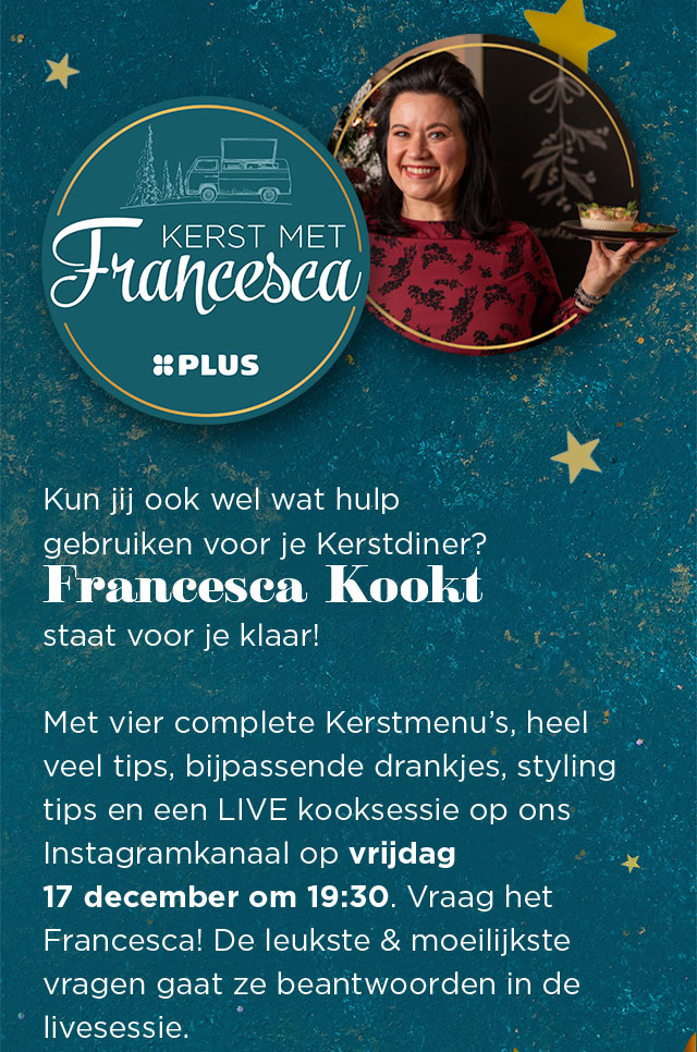 Kerst met Francesca | Stuur je vraag in