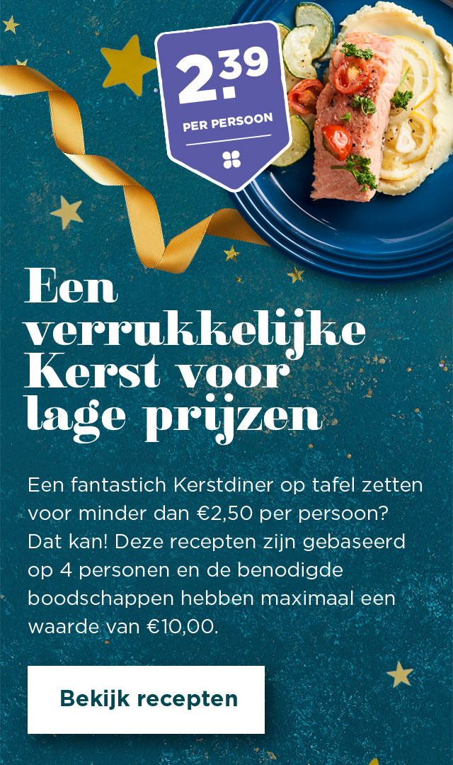 Een verrukkelijke Kerst voor lage prijzen | Bekijk recepten