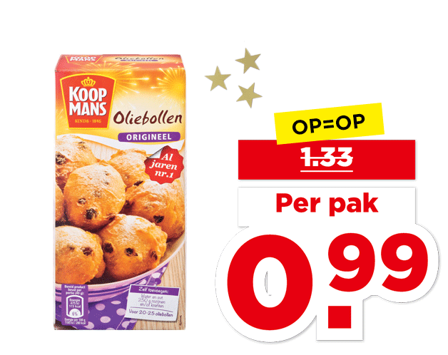 Koopmans Oliebollenmix | Bekijk aanbieding