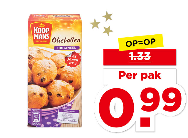 Koopmans Oliebollenmix | Bekijk aanbieding