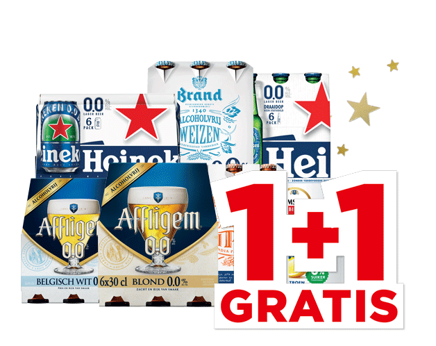 Alle Heineken, Amstel Radler, Affligem of Brand 0.0% | Bekijk aanbieding
