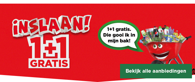 INSLAAN! | 1+1 GRATIS | Bekijk alle aanbiedingen