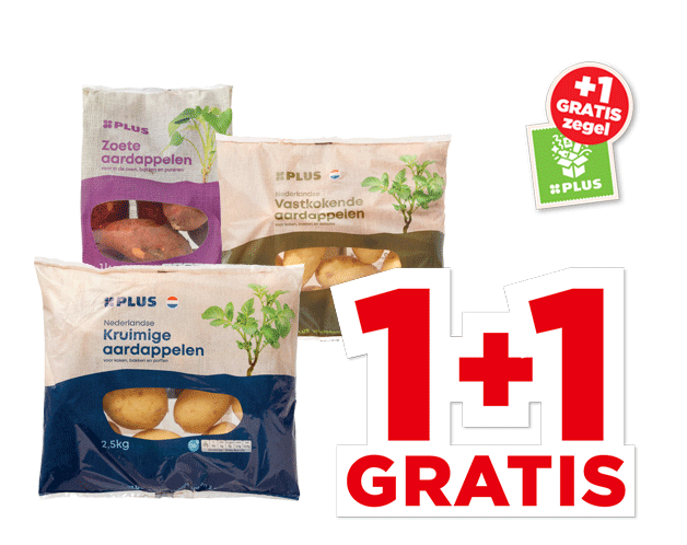 PLUS Nederlandse Aardappelen of zoete aardappelen | Bekijk aanbieding
