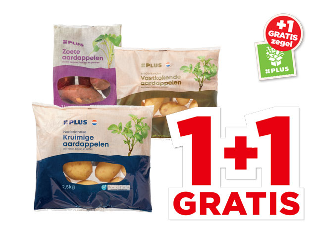 PLUS Nederlandse Aardappelen of zoete aardappelen | Bekijk aanbieding