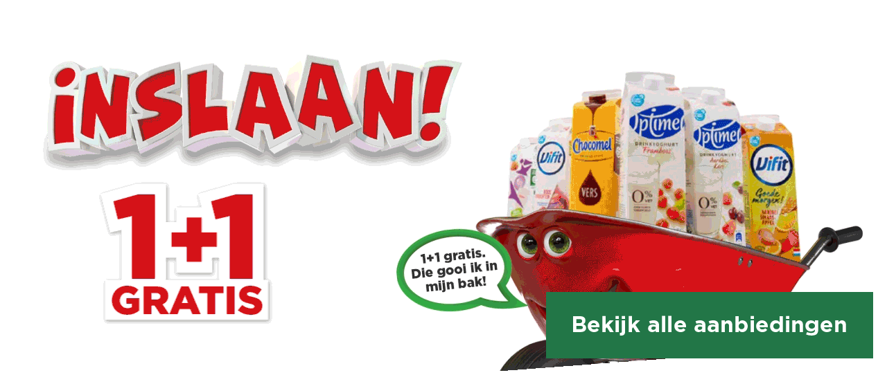 INSLAAN! | 1+1 GRATIS | Bekijk alle aanbiedingen