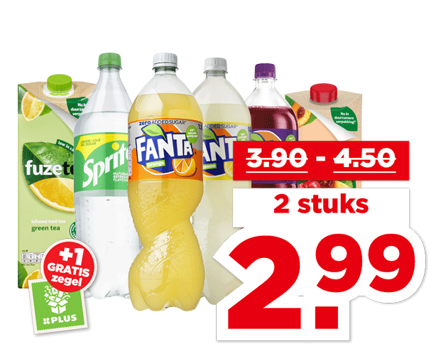 Fanta, Sprite of Fuze Tea | Bekijk aanbieding