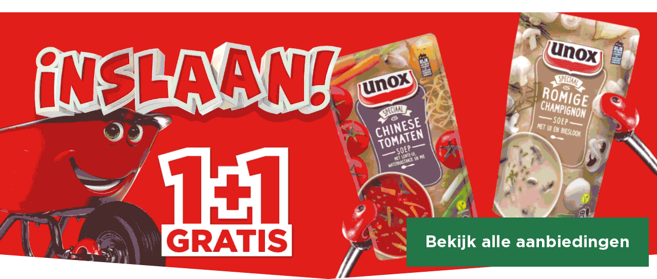 INSLAAN! | 1+1 GRATIS | Bekijk alle aanbiedingen
