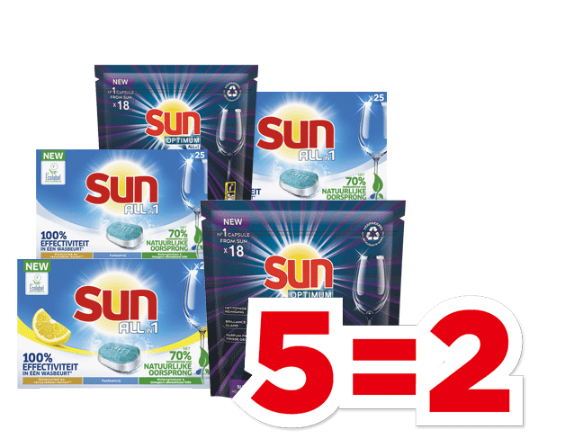 Sun Vaatwastabletten | Bekijk aanbieding