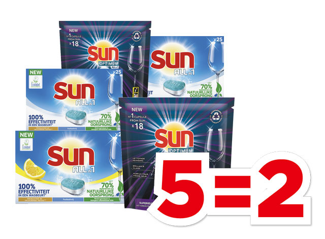 Sun Vaatwastabletten | Bekijk aanbieding