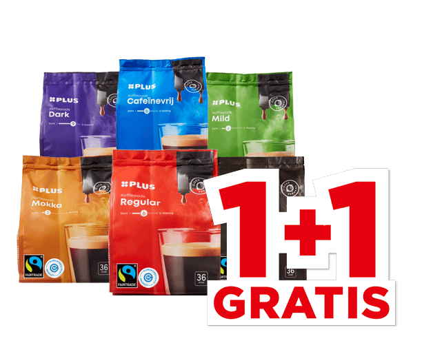 PLUS Koffiepads | Bekijk aanbieding