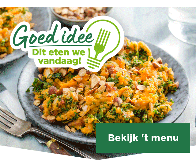 Goed idee | Dit eten we vandaag! | Bekijk 't menu