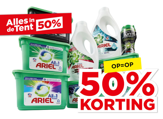 Ariel Wasmiddel of Lenor Unstoppables Ariel | Bekijk aanbieding