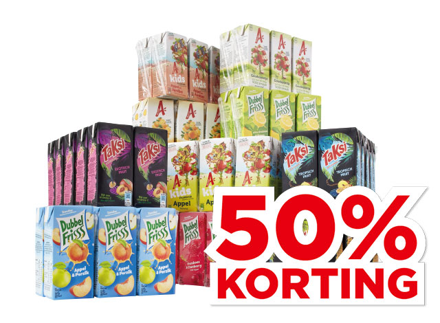Alle Dubbelfrisss, Taksi of Appelsientje Mini-pakjes | Bekijk aanbieding