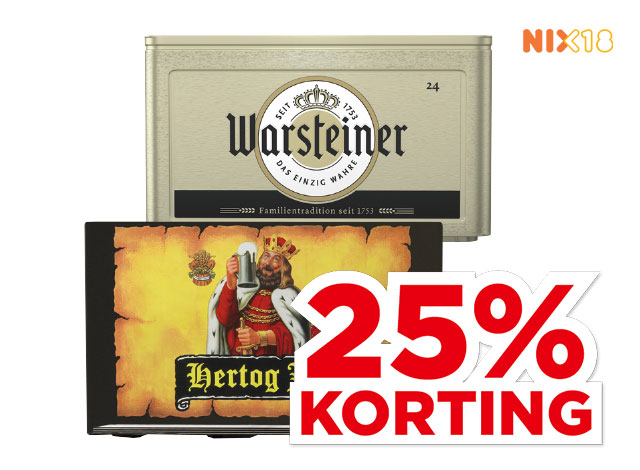 Hertog Jan of Warsteiner Pils | Bekijk aanbieding