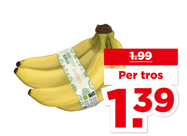 Biologisch PLUS Bananen | Bekijk aanbieding