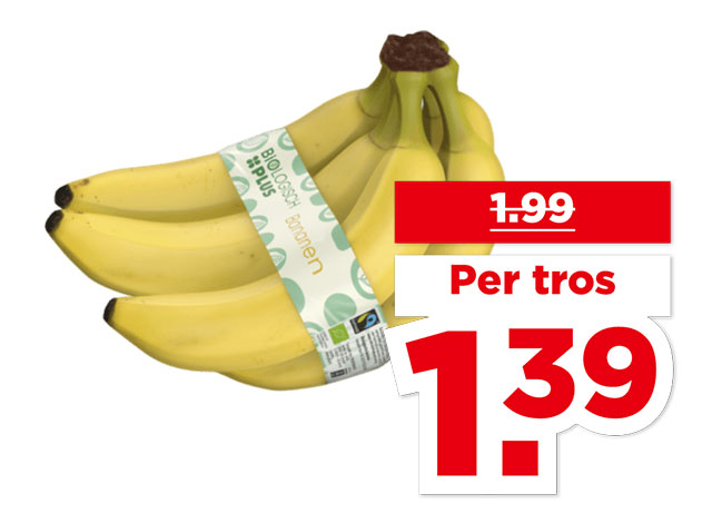 Biologisch PLUS Bananen | Bekijk aanbieding