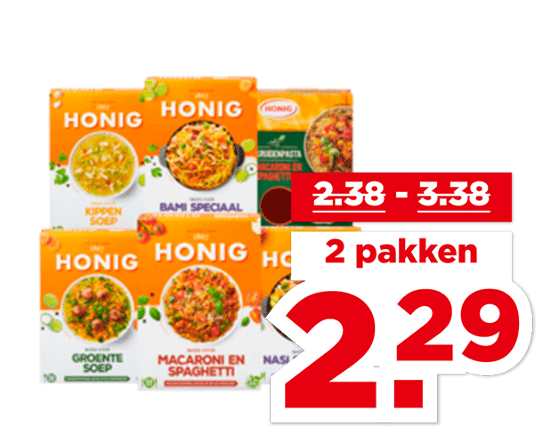 Honig Maaltijdmix, kruidenpasta of soep | Bekijk aanbieding