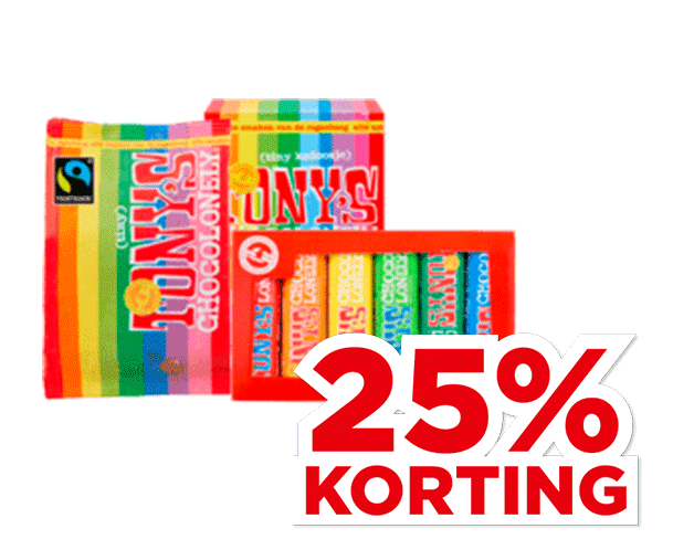 Tony’s Chocolonely Tiny Tony’s of Tony’s proeverijtje | Bekijk aanbieding