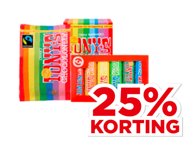 Tony’s Chocolonely Tiny Tony’s of Tony’s proeverijtje | Bekijk aanbieding