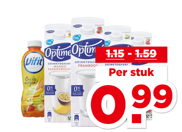 Optimel Drink of Vifit Goedemorgen | Bekijk aanbieding