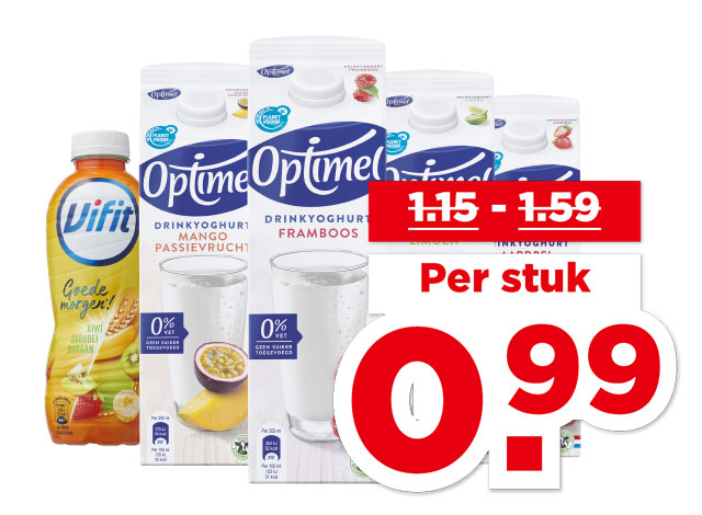 Optimel Drink of Vifit Goedemorgen | Bekijk aanbieding