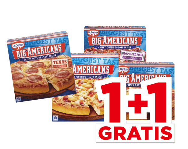 Alle Dr. Oetker Big Americans pizza’s | Bekijk aanbieding