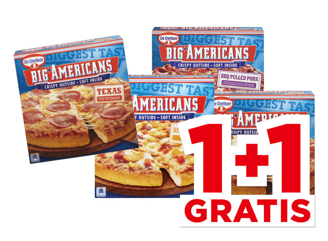 Alle Dr. Oetker Big Americans pizza’s | Bekijk aanbieding