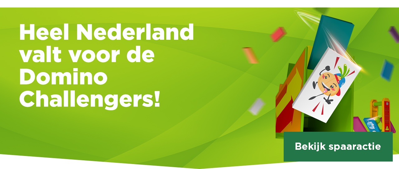Heel Nederland valt voor de domino Challengers! | Bekijk spaaractie