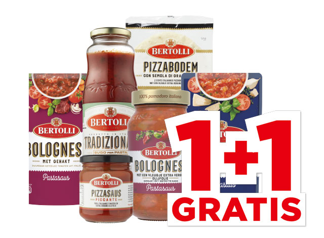 Bertolli Pastasaus, pizzabodem of pizzasaus | Bekijk aanbieding