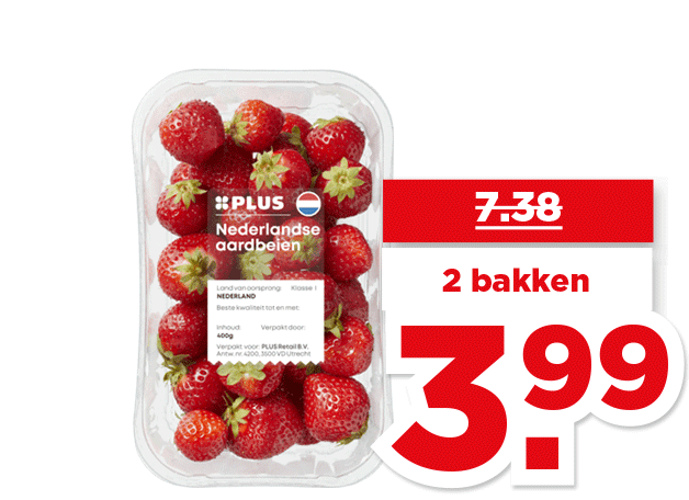 PLUS Nederlandse Aardbeien | Bekijk aanbieding