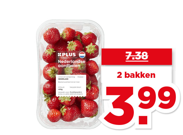 PLUS Nederlandse Aardbeien | Bekijk aanbieding