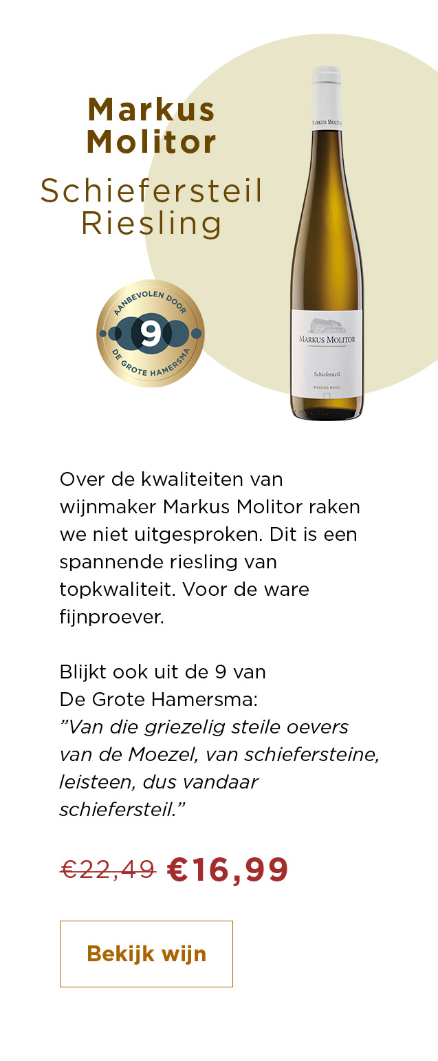 Markus Molitor Schiefersteil Riesling van € 22,49 voor € 16,99 | Bekijk wijn