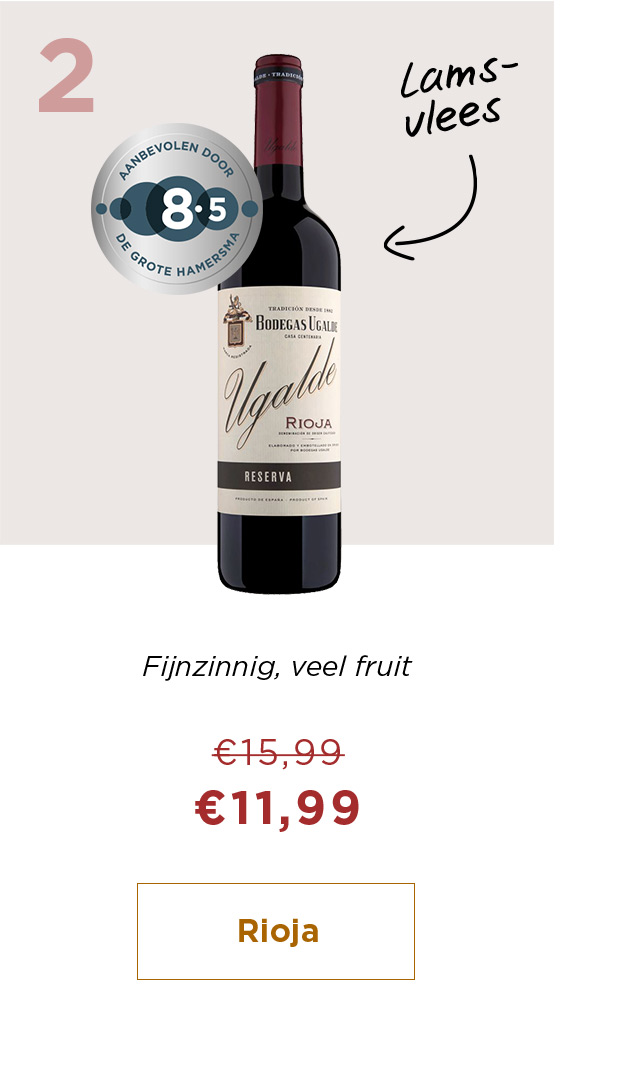 Fijnzinnig, veel fruit van € 15,99 voor € 11,99 | Lamsvlees | Rioja