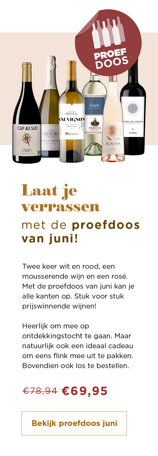 Laat je verrassen met de proefdoos van juni! van € 78,94 voor € 69,95