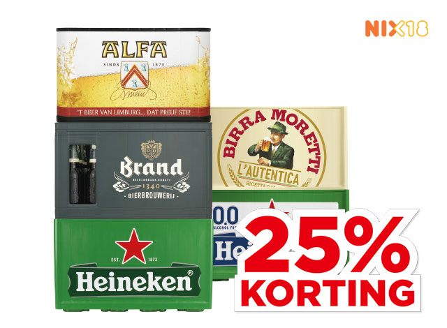 Heineken Pils of 0.0% of Birra Moretti, Alfa of Brand Pils | Bekijk aanbieding