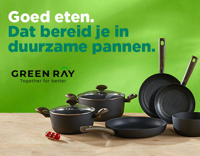 Goed eten. Dat bereid je in duurzame pannen.