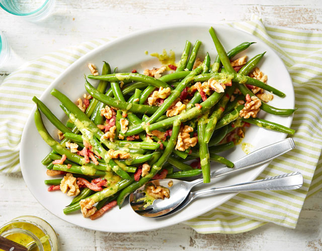 Sperziebonen met kruiden en spek | Bekijk recept
